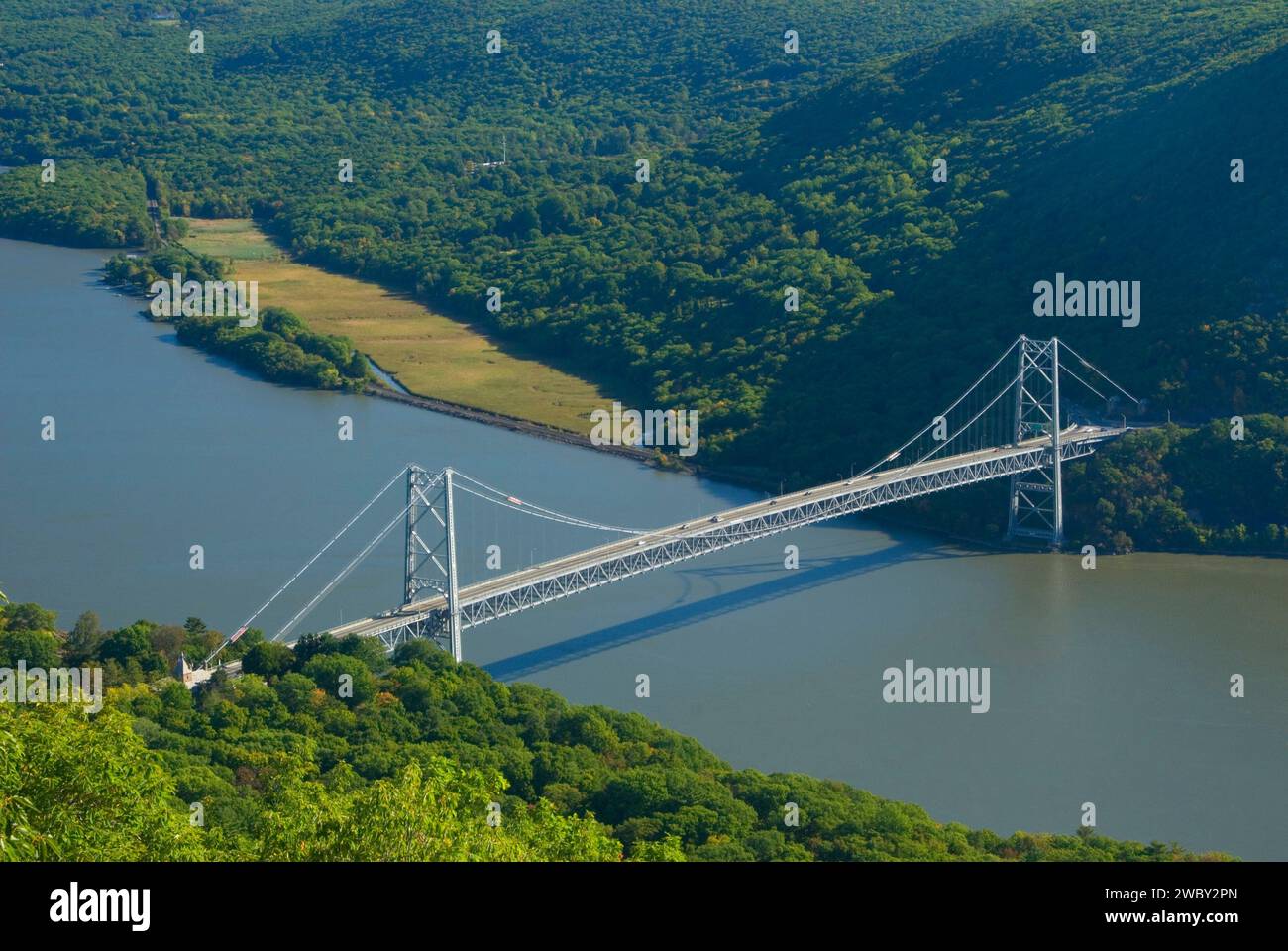 Bear Mountain Bridge from Perkins Memorial Drive, Bear Mountain State ...