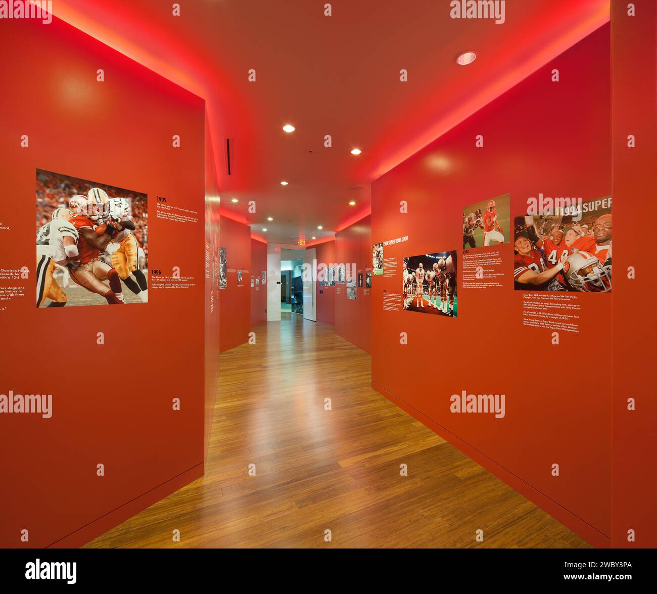 49ers Stadium Marketing Suite / Exhibit Stock Photo