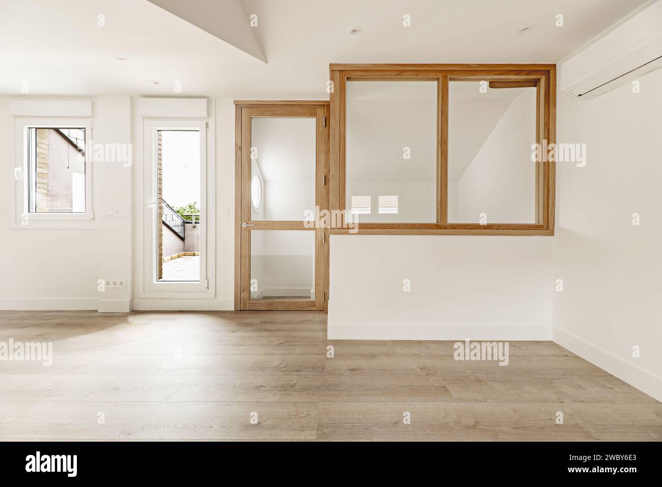 Illustration of Textured Wooden Walls Penthouse