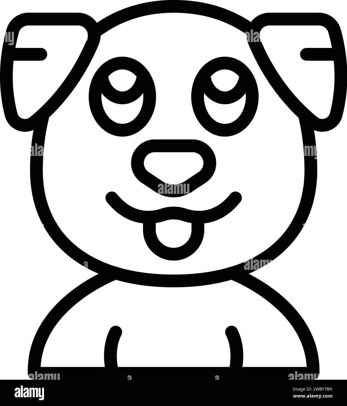 Walk canine pipe icon outline vector. Dog track. Obstacle dog lesson