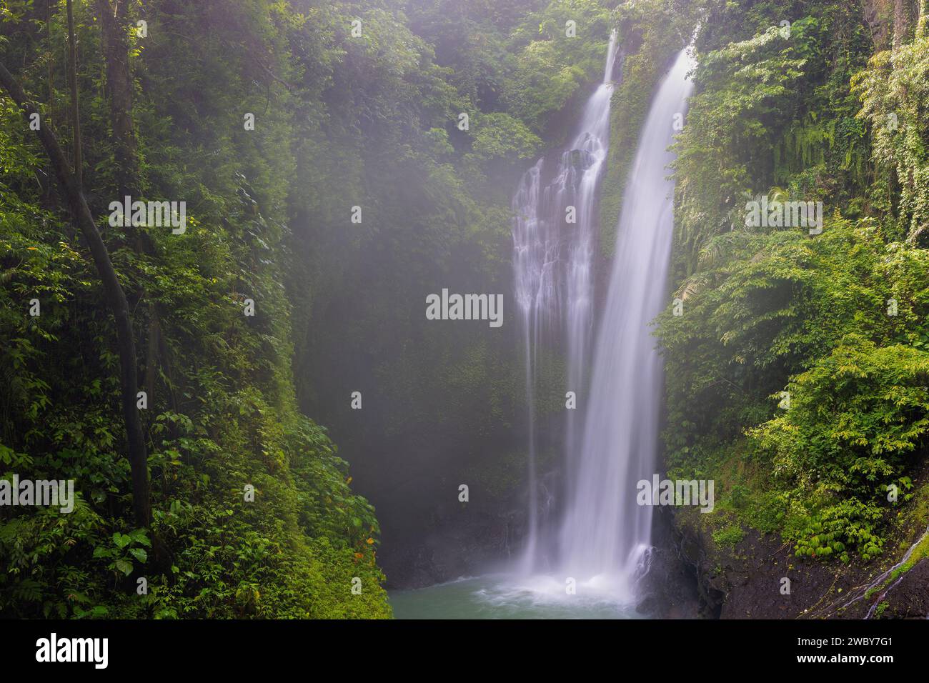 Aling Aling Waterfall in Bali Island, Indonesia Stock Photo - Alamy
