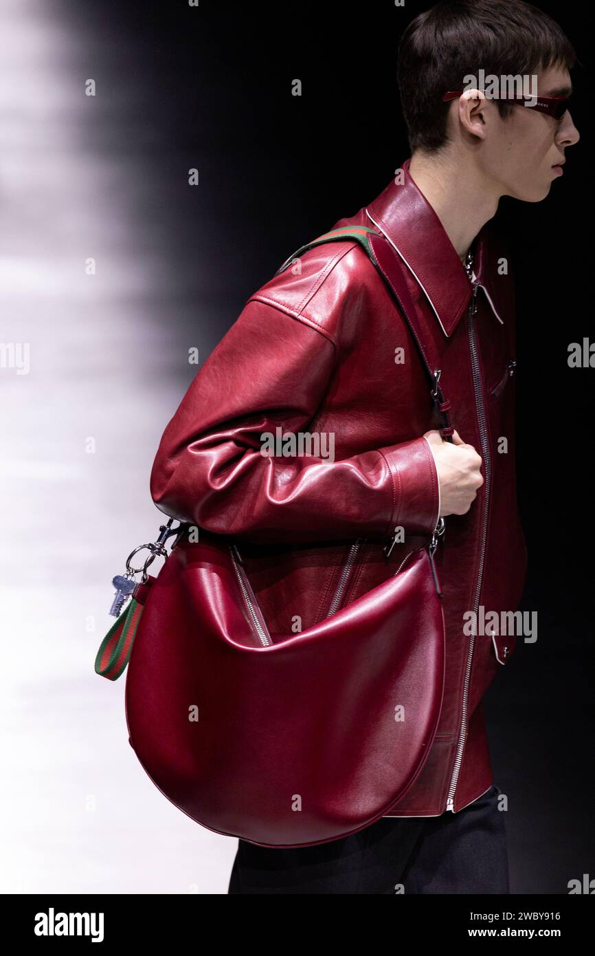 Milan, Italien. 12th Jan, 2024. GUCCI Fall/Winter 2024-2025 Runway ...
