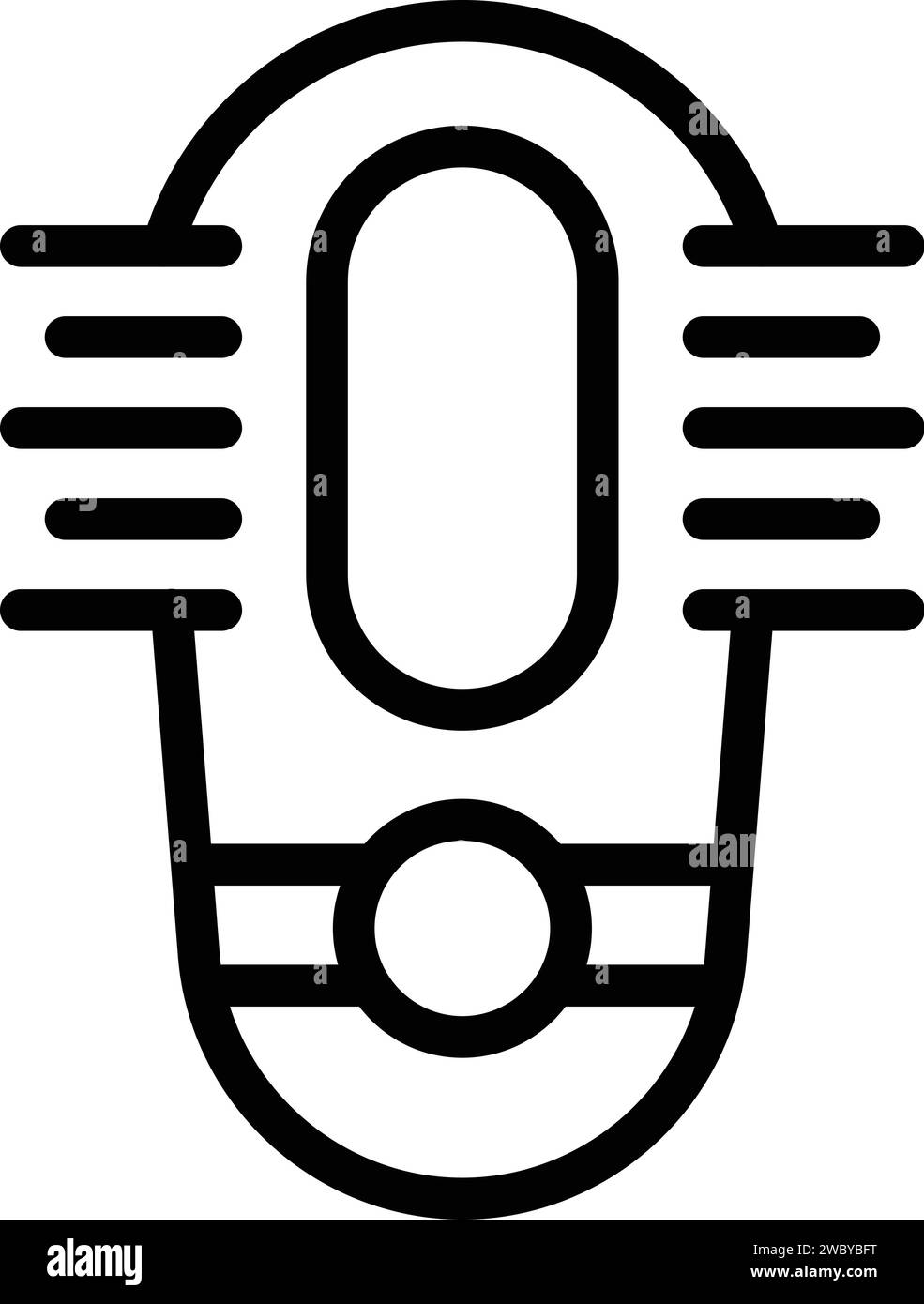 Air portable bulb icon outline vector. Light bacterium. Portable ...