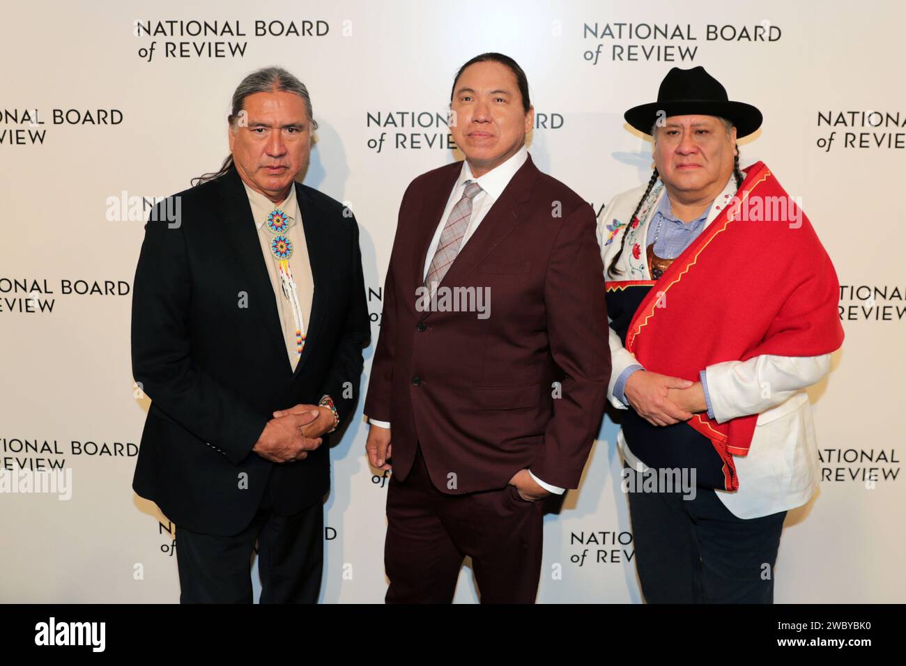 Ny, USA. 11th Jan, 2024. Ciprianis, New York, USA, January 11, 2024 - Talee Red Corn, William Belleau, and Yancey Red Corn attends the National Board of Review Annual Awards Gala 2024 at Cipriani 42nd Street in New York City. Photo: Giada Papini Rampelotto/EuropaNewswire.Editorial Use Only. Not for Commercial USAGE! (Credit Image: © Luiz Rampelotto/ZUMA Press Wire) EDITORIAL USAGE ONLY! Not for Commercial USAGE! Stock Photo