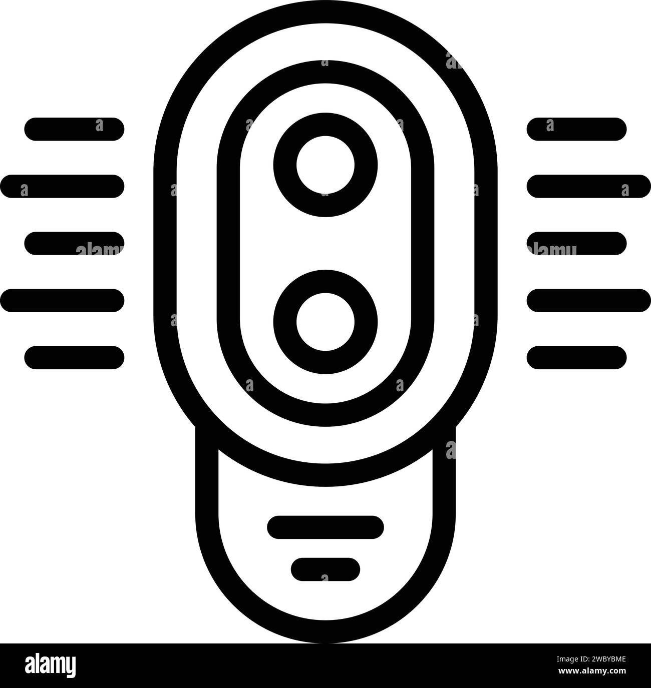Portable sterilizer icon outline vector. Uv medical lamp. Equipment ...