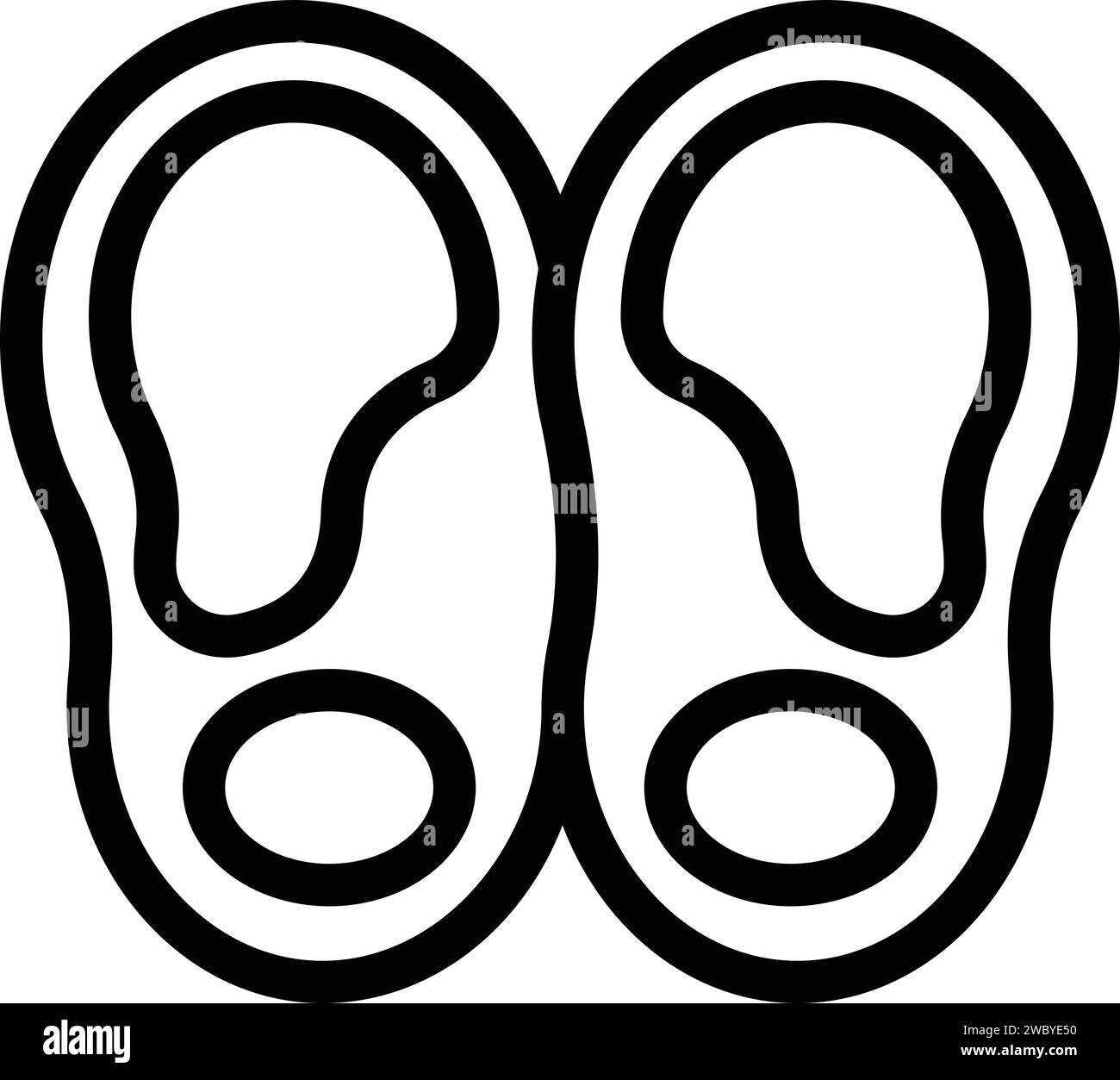 Bone orthopedic feet icon outline vector. Foot pain. Arch surgery Stock