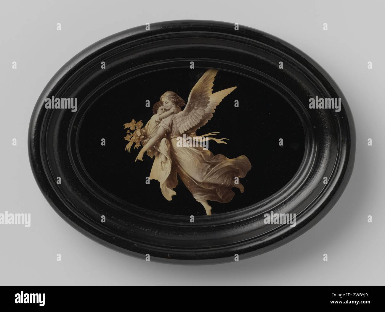 Sculpture of a guardian angel with child, Anonymous, 1870 1910