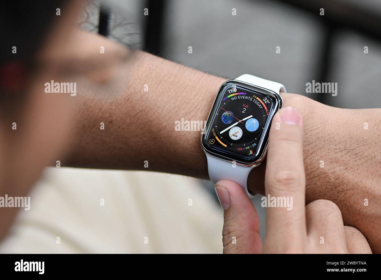 HCMC, VN - Nov 2023. Apple Watch Edition Series 3 for editorial use Stock Photo
