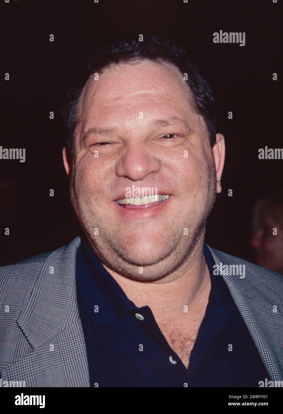 Harvey Weinstein attends the premiere of 'Pallbearer' at the Tribeca Film Center in New York City on April 28, 1996.  Photo Credit: Henry McGee/MediaPunch Stock Photo
