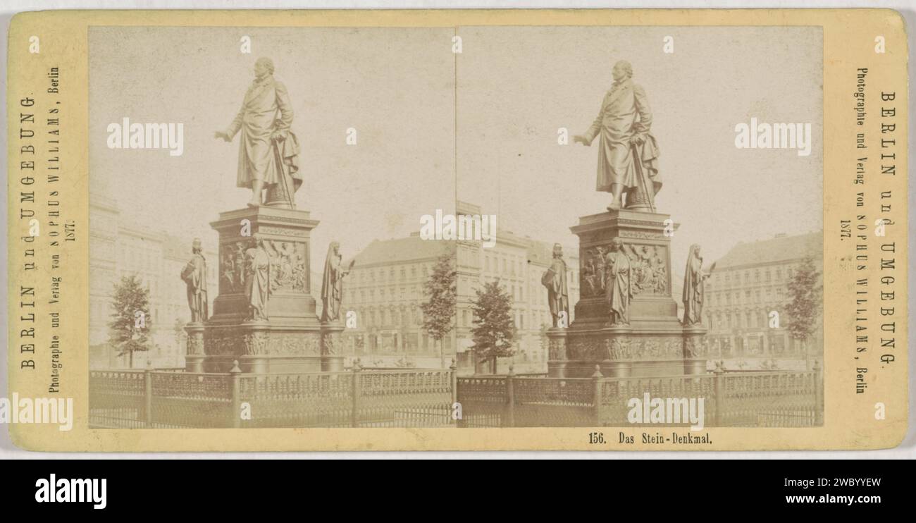 Statue of Baron van Stein in Berlin, Sophus Williams, after Hermann