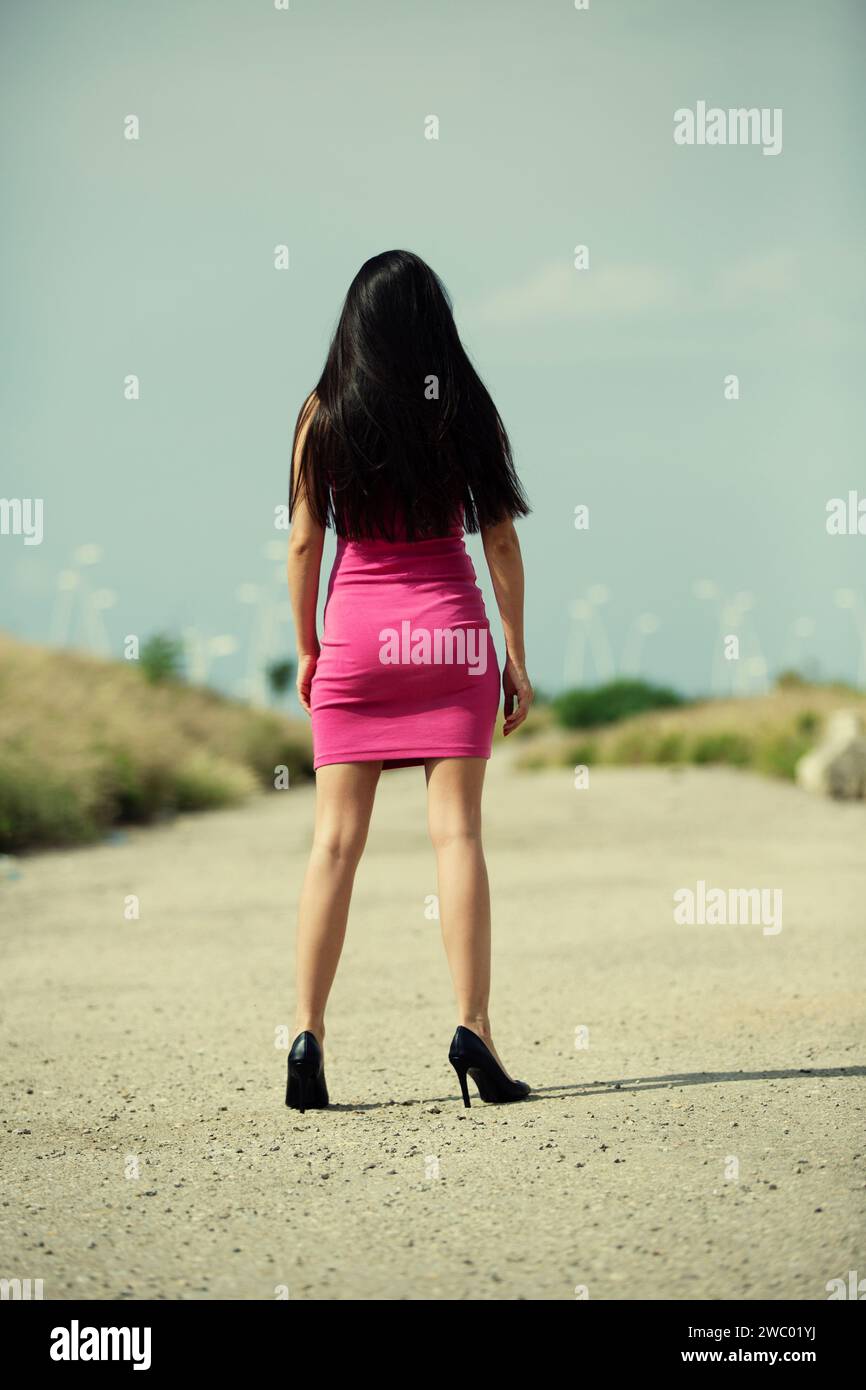 Short pink and black dress hi-res stock photography and images - Page 5 -  Alamy