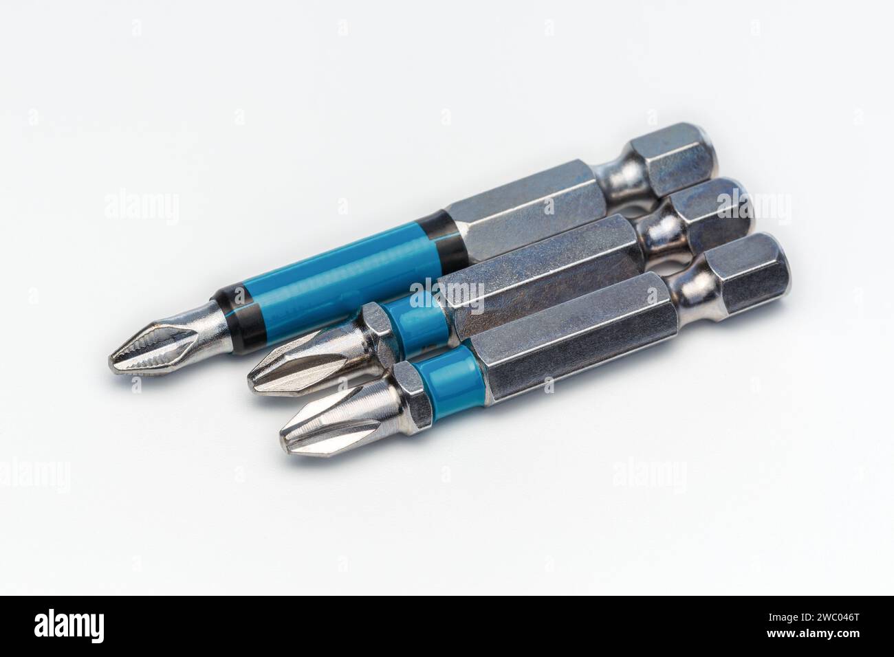 Various PH format bits on a white background close-up Stock Photo
