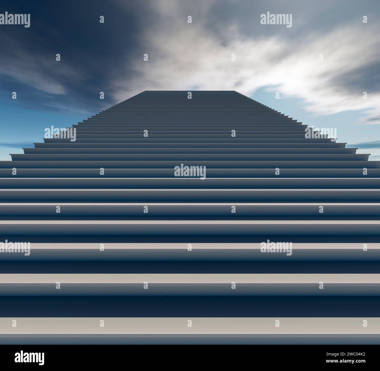 Stairway leading up heavenly sky hi-res stock photography and images ...