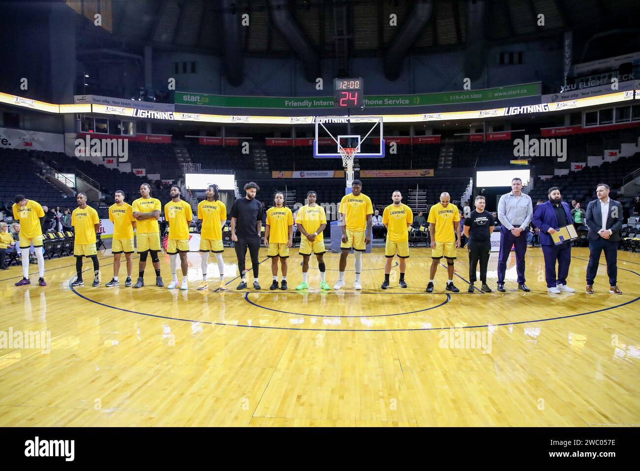 London Ontario Canada, Jan 11 2025. The London Lightning Defeat the