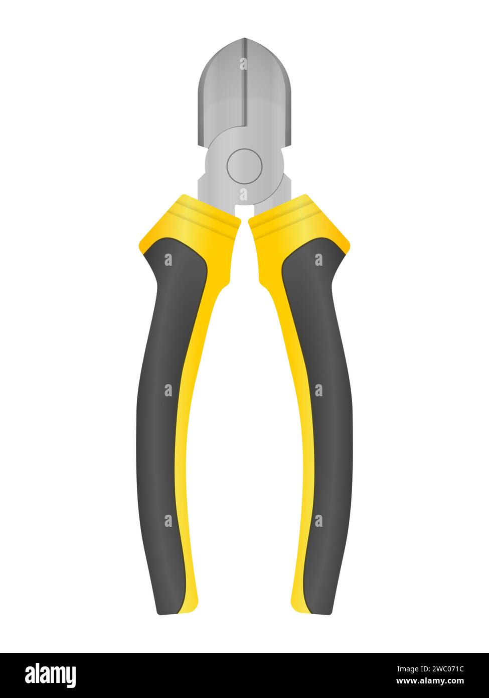 Pair of pliers on a white background. Vector illustration Stock Photo