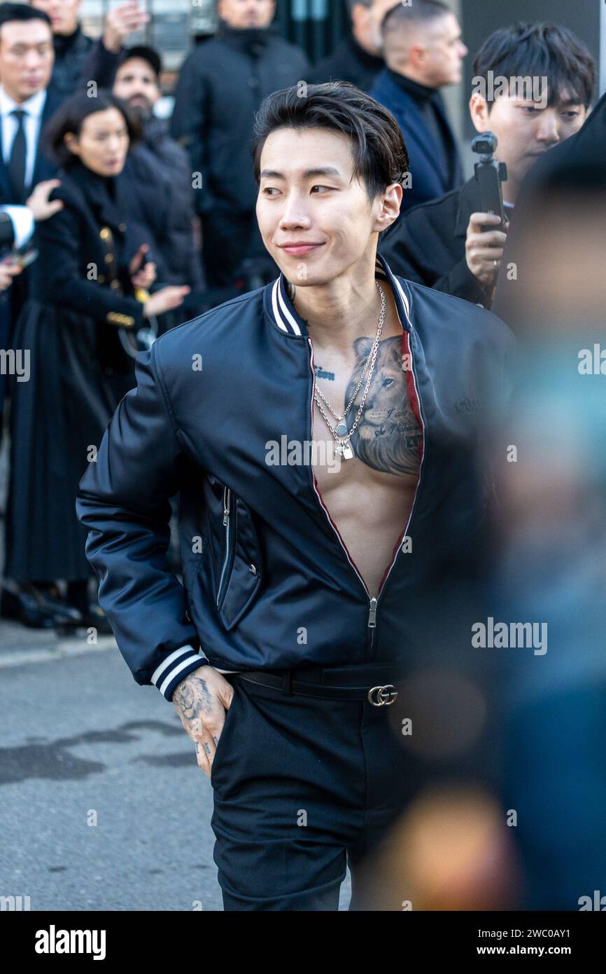 Milan, Italy. 12th Jan, 2025. Jay Park At The ''Gucci Ancora'' Fashion