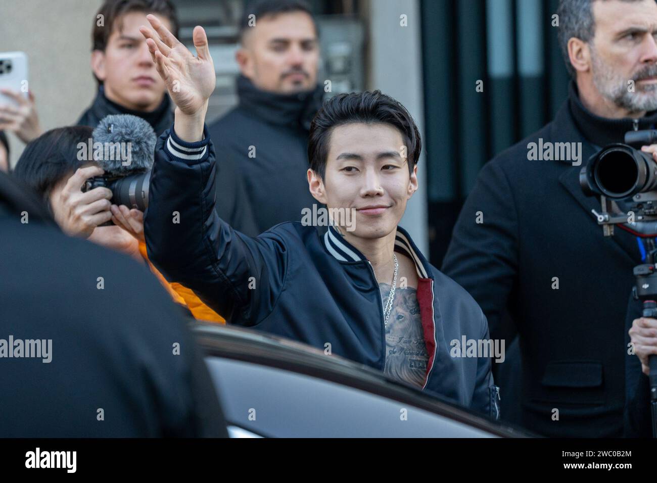 Milan, Italy. 12th Jan, 2024. Jay Park At The ''Gucci Ancora'' Fashion