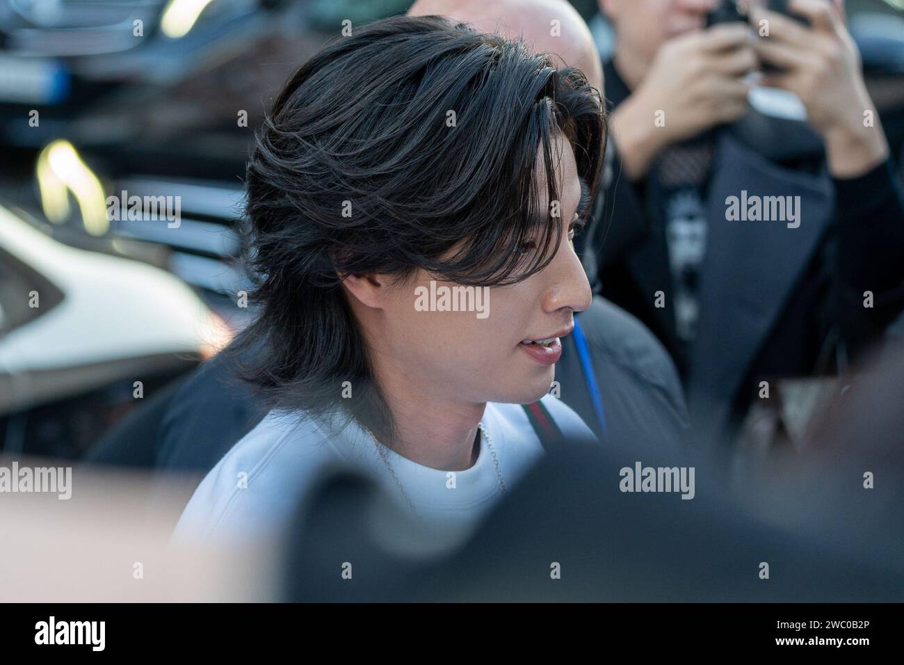 Milan, Italy. 12th Jan, 2024. Kanawut Traipipattanapong At The ''Gucci