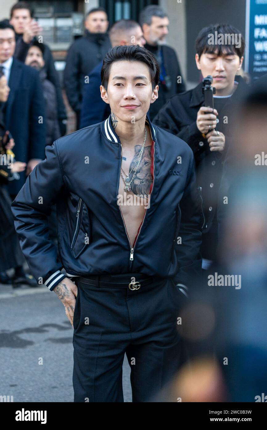 Milan, Italy. 12th Jan, 2025. Jay Park At The ''Gucci Ancora'' Fashion