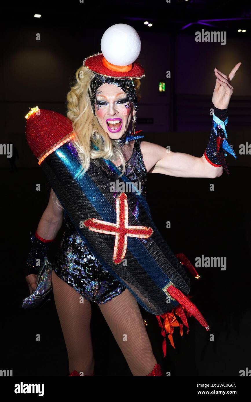 A person attending the opening of RuPaul's DragCon UK 2025 at ExCeL