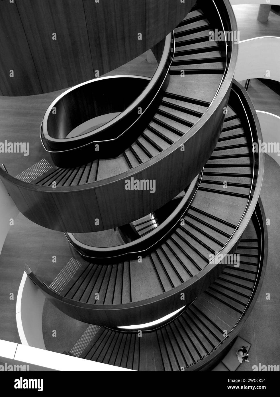 Stunning spiral staircase in Sydney University library Stock Photo - Alamy