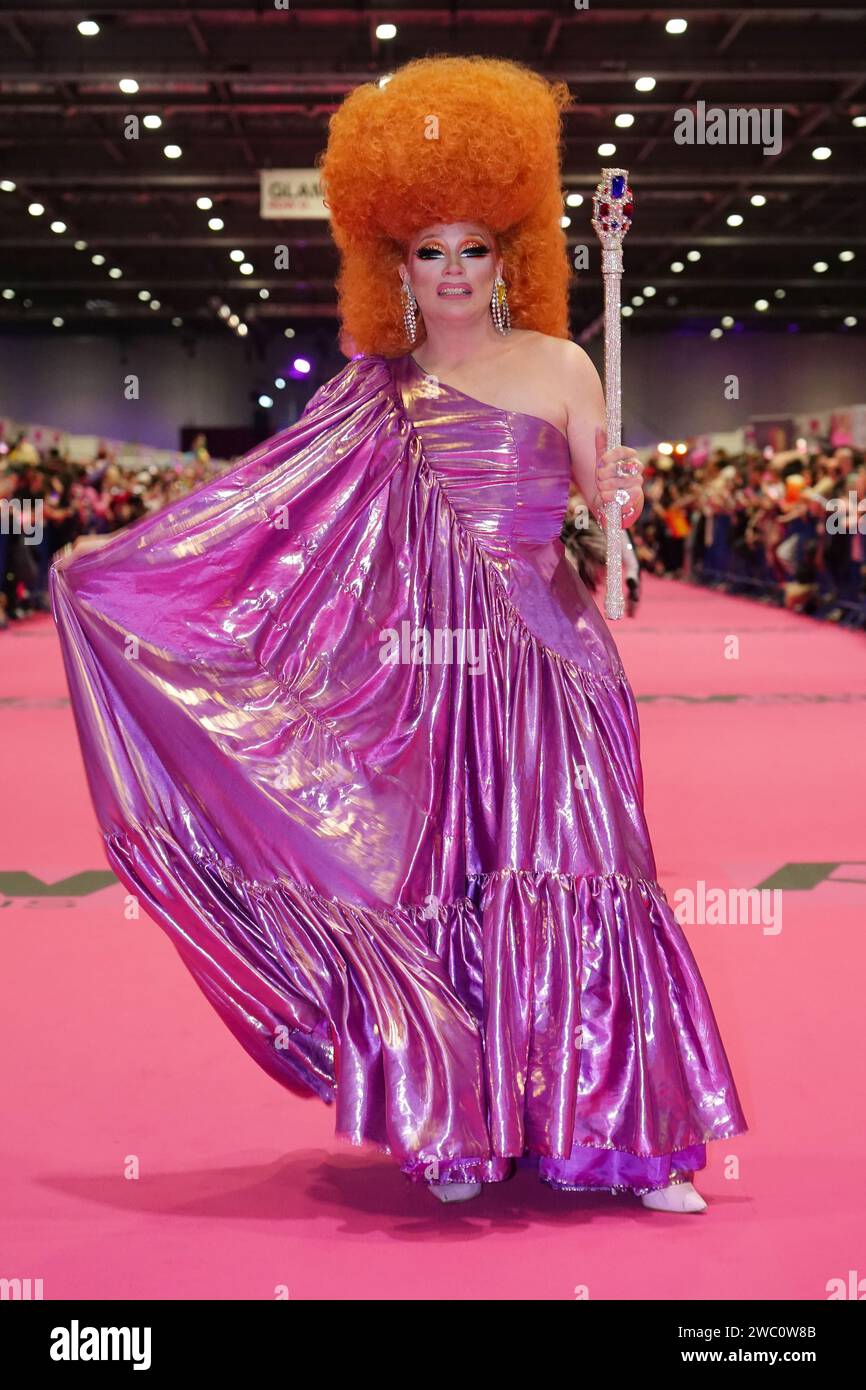 Ginger Johnson attending the opening of RuPaul's DragCon UK 2025 at