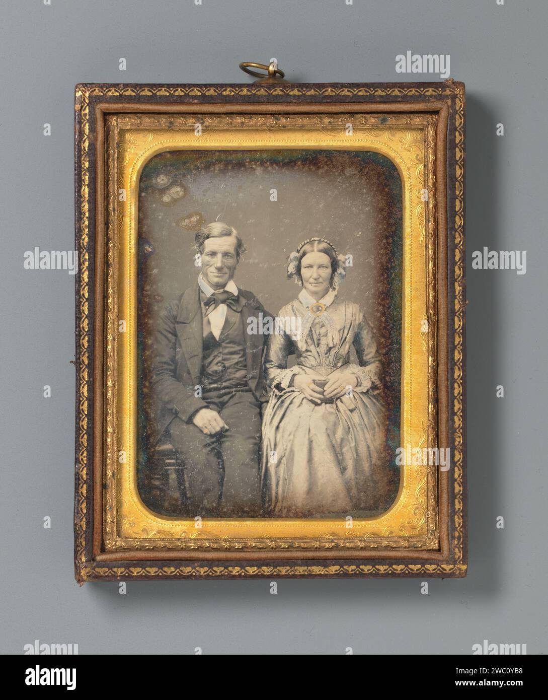 Portrait couple anonymous 1840 1860 hi-res stock photography and
