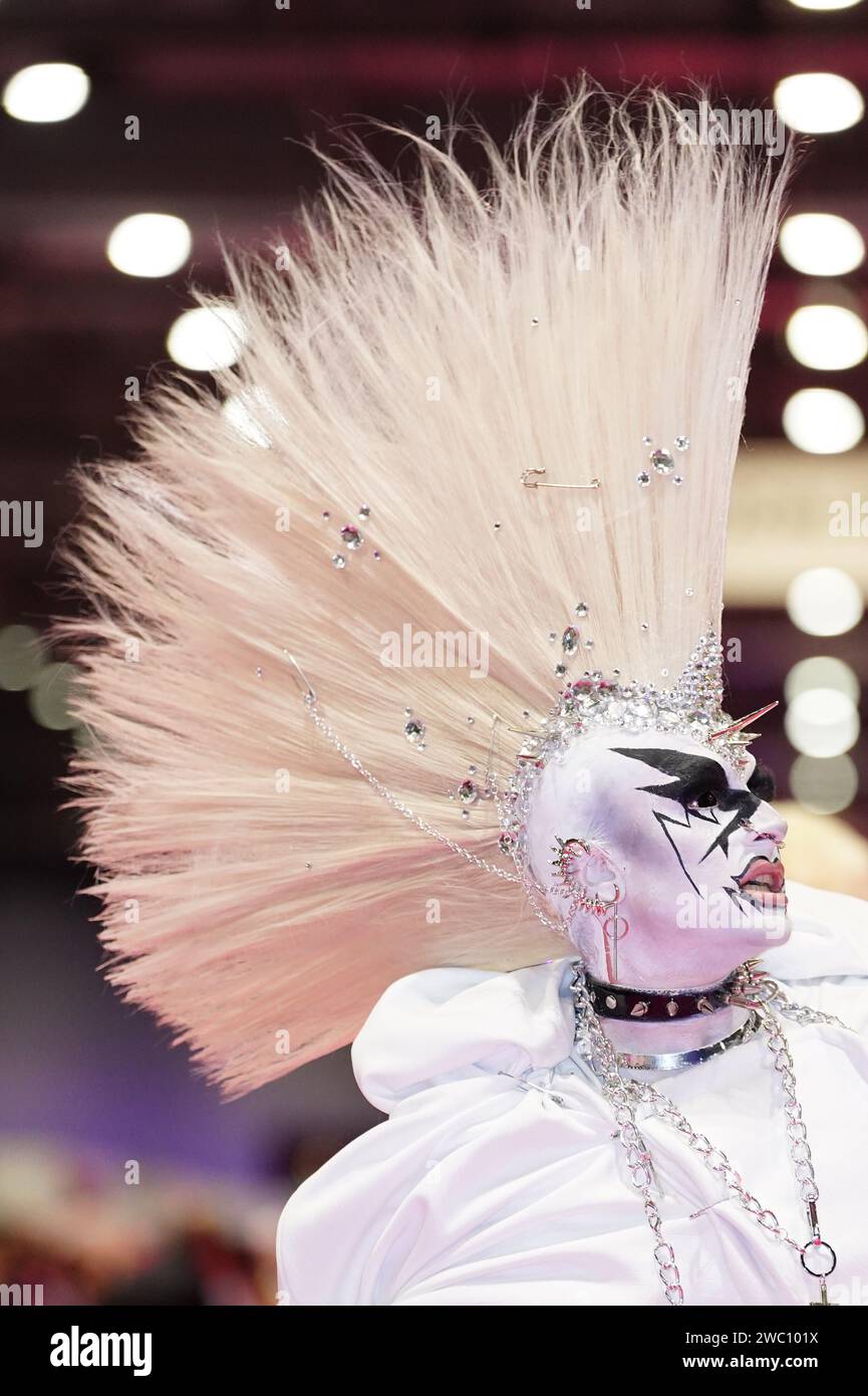 An act during the opening of RuPaul's DragCon UK 2024 at ExCeL London