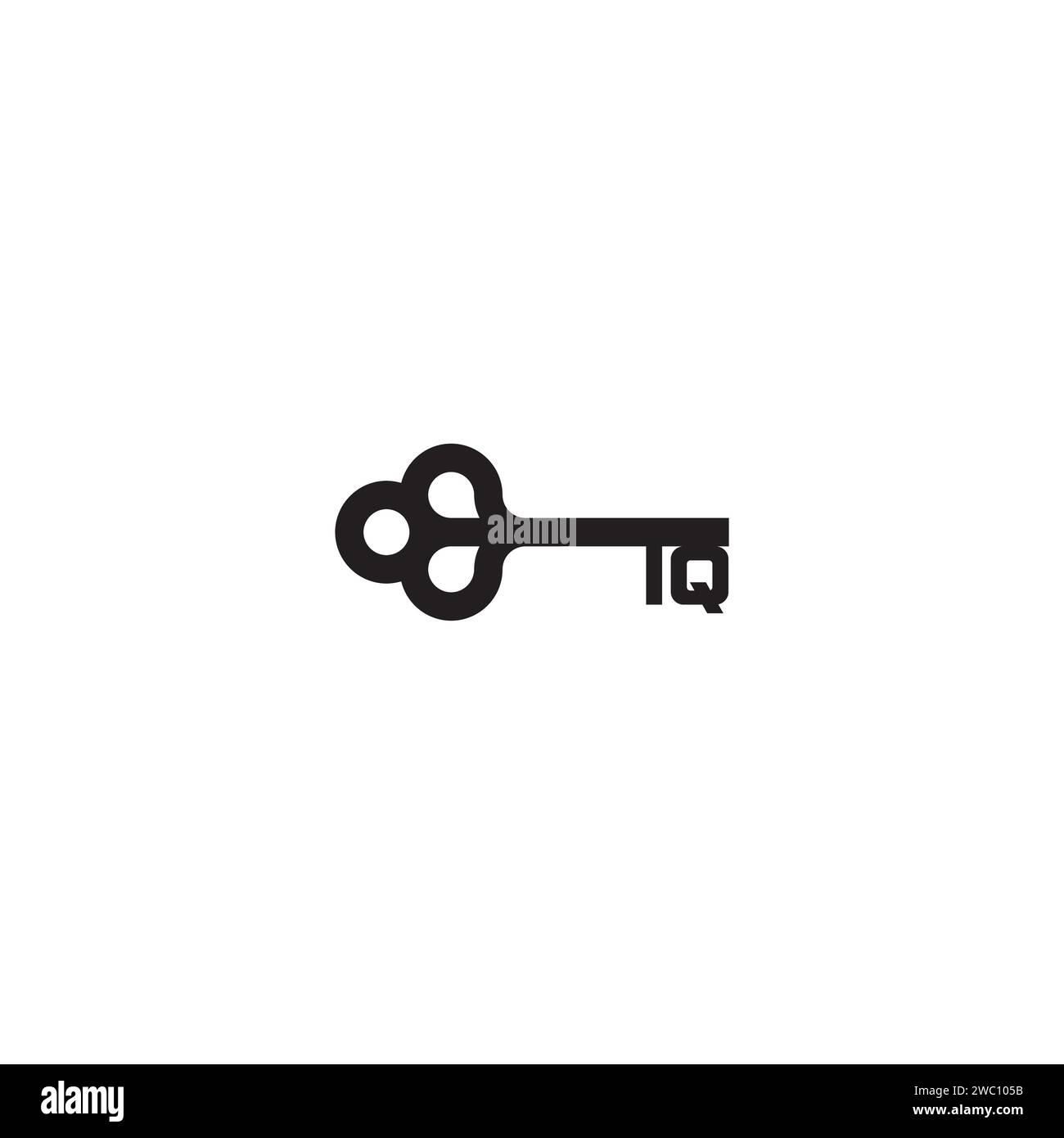 IQ key concept in high quality professional design that will print well across any print media Stock Vector