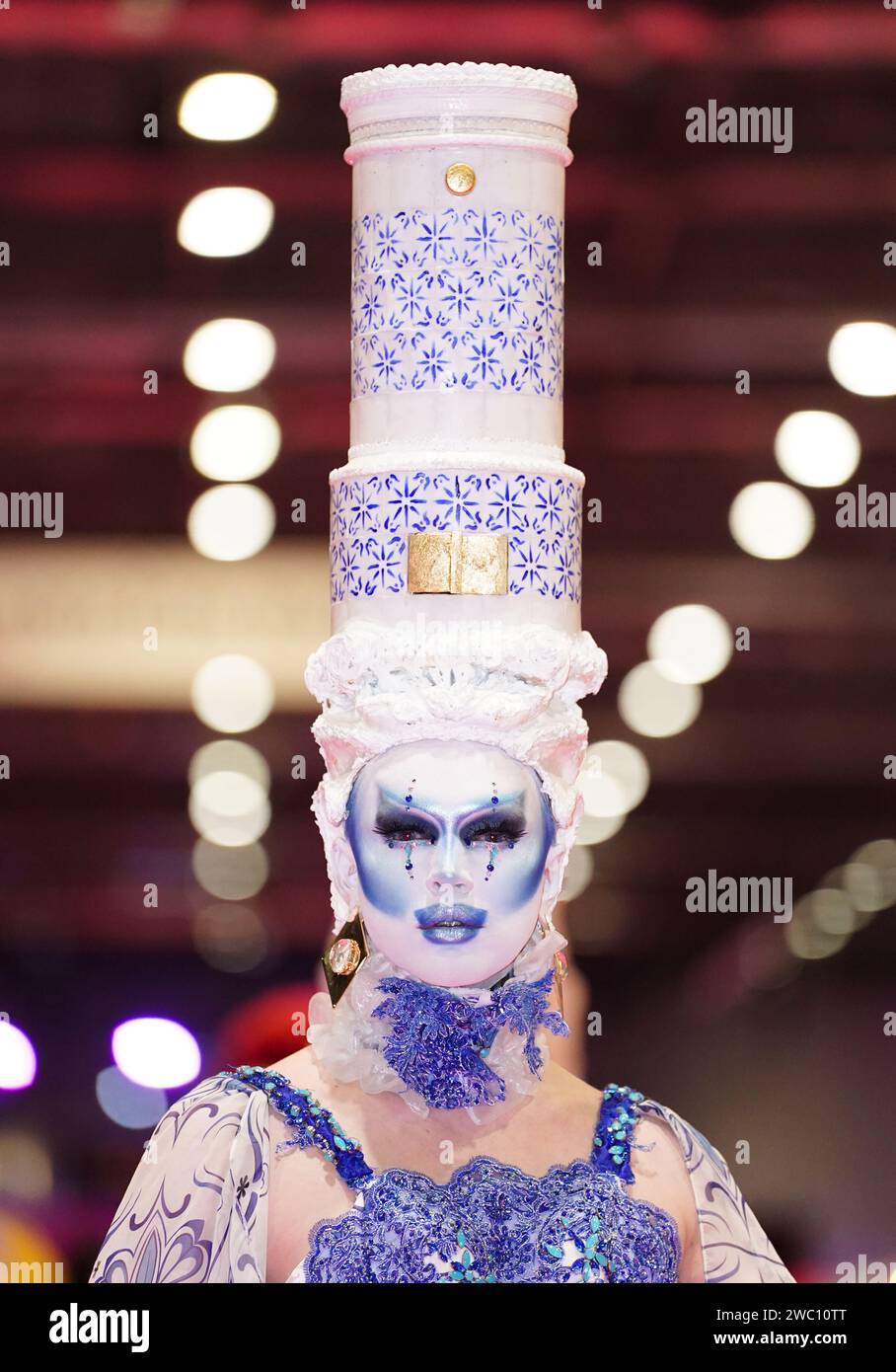 An act during the opening of RuPaul's DragCon UK 2024 at ExCeL London