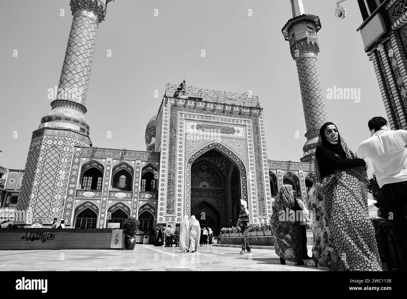 Tehran (Teheran), Iran 06.25.2023: Emamzadeh Saleh Mosque, traditional shia, Emamzadeh Sale mosque in tehran. Stock Photo