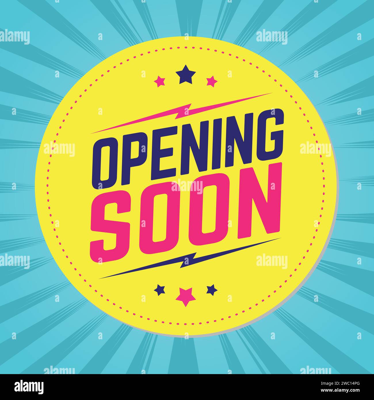 Openning soon bubble speech pop art style vector image Stock Vector