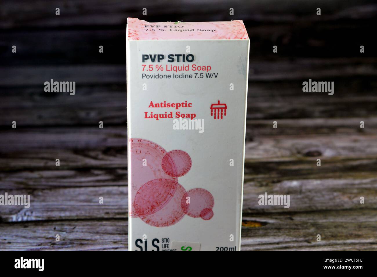 Cairo, Egypt, January 11 2024 PVP Stio liquid soap povidone iodine 7.5