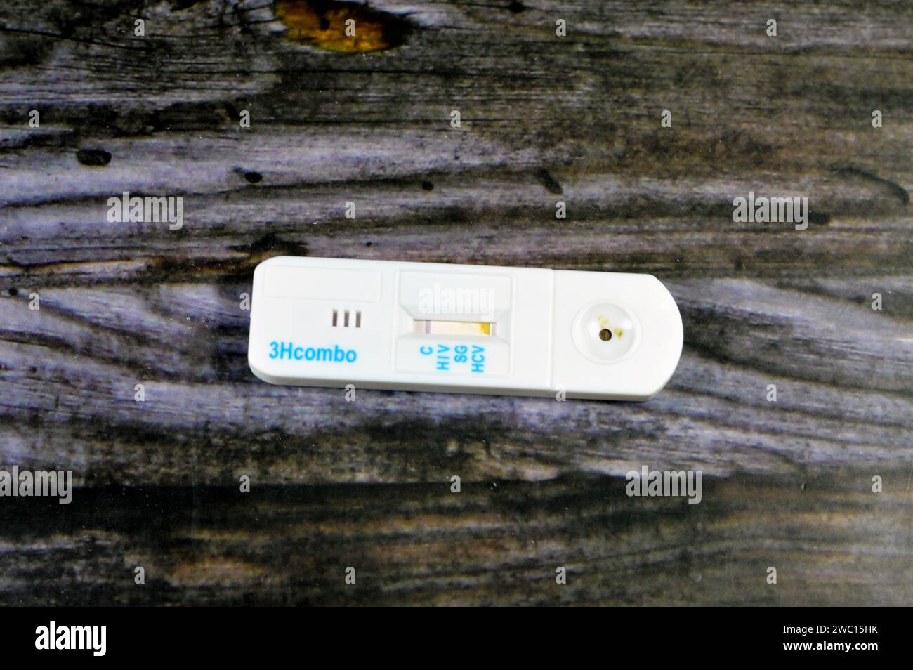 Cairo, Egypt, January 11 2024 Artron Rapid blood test cassette kit for