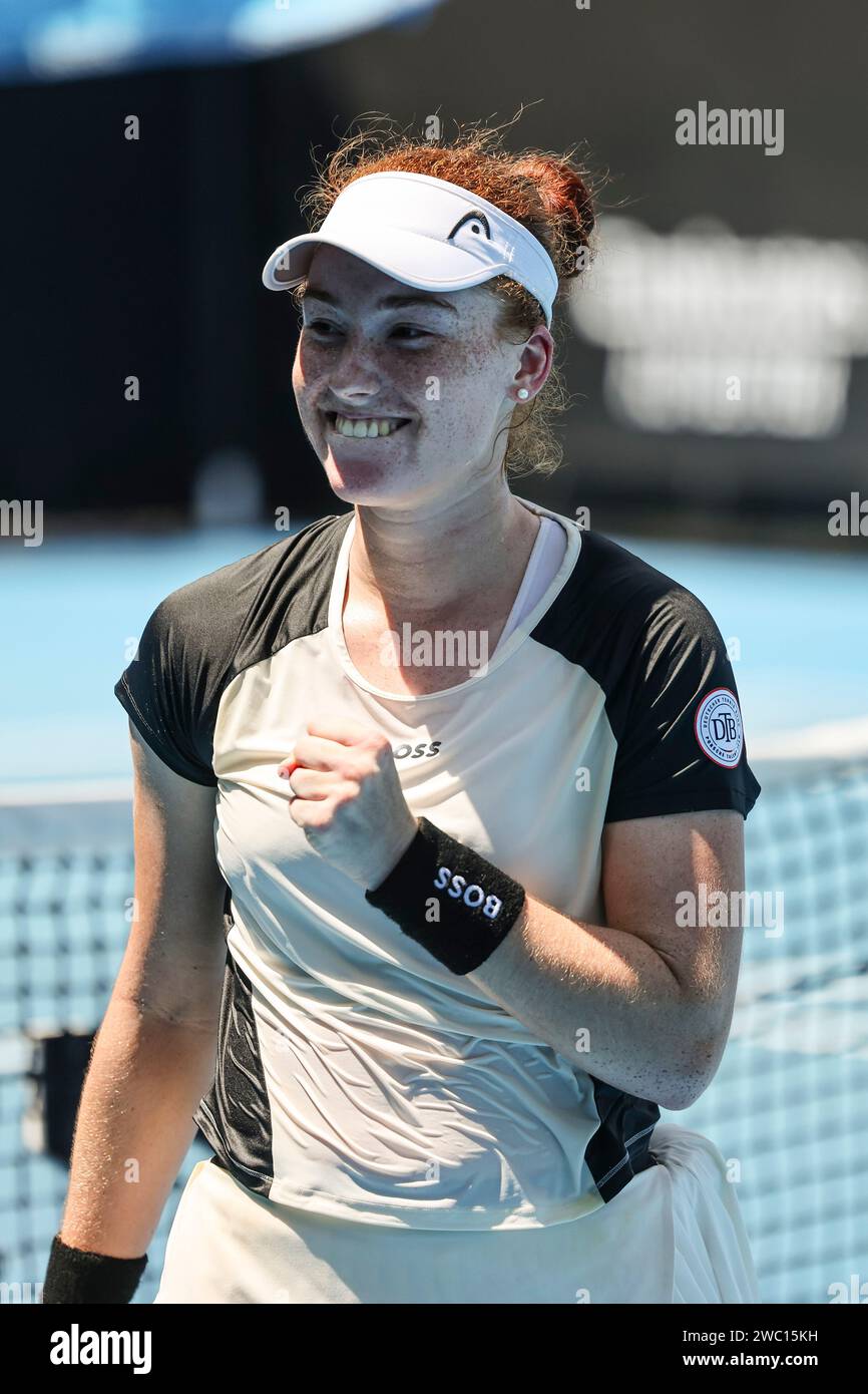 Melbourne, Australia, 13th Jan, 2024. Tennis Player Ella Seidel From