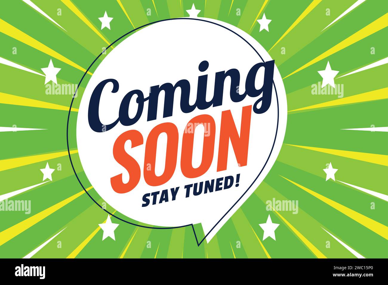 coming soon bubble speech pop art design vector Stock Vector
