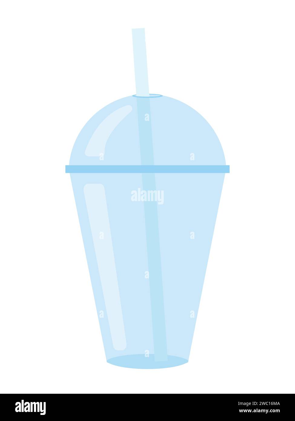 Cocktail plastic glass icon Stock Vector Images - Alamy