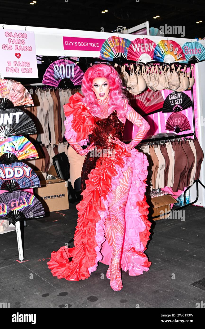 LONDON, ENGLAND JANUARY 13 Izzy's Bootyque stall at the opens the
