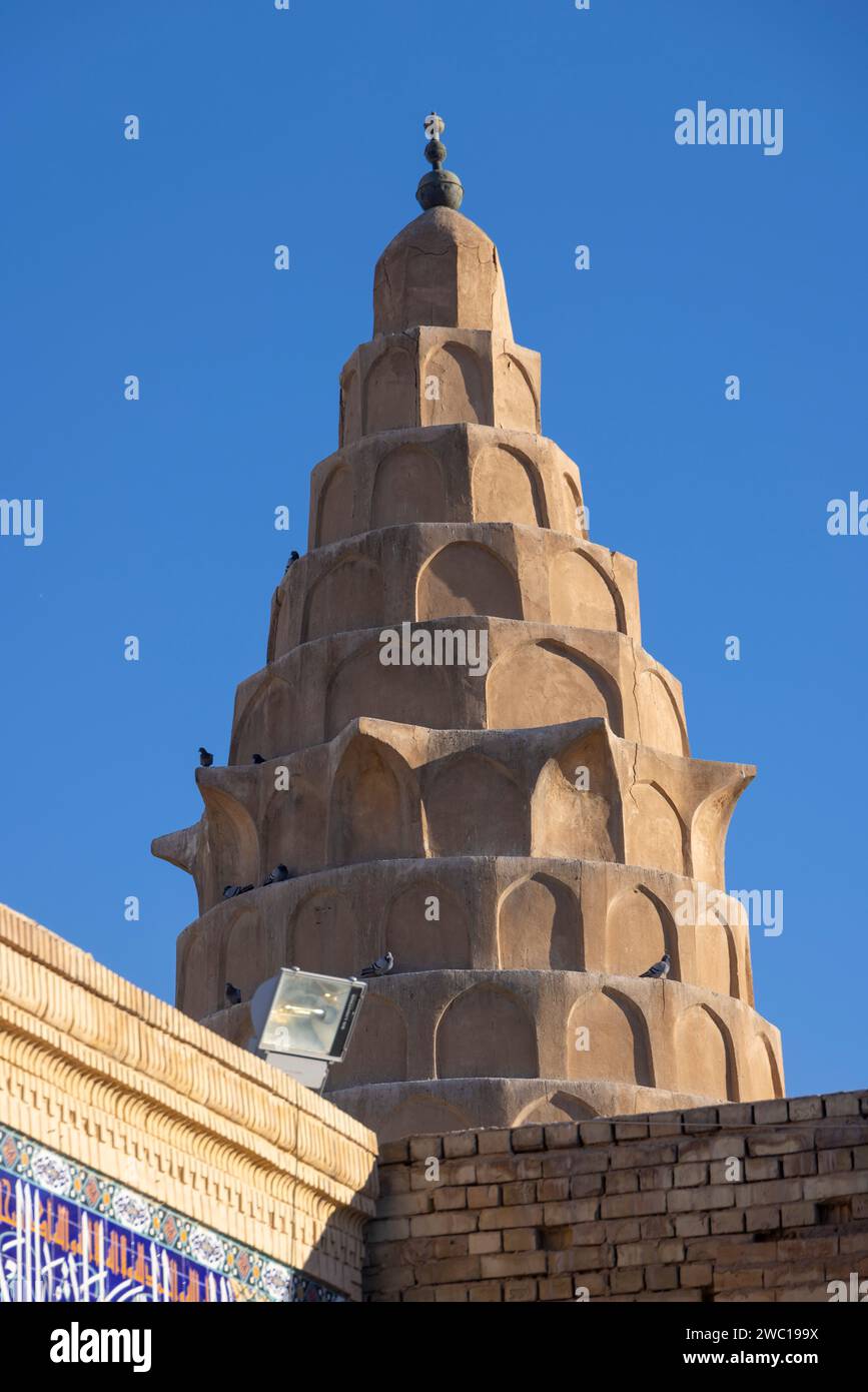 14th century sugar loaf muqarnas dome of Shrine of Dhu'l-Kifl, Iraq Stock Photo