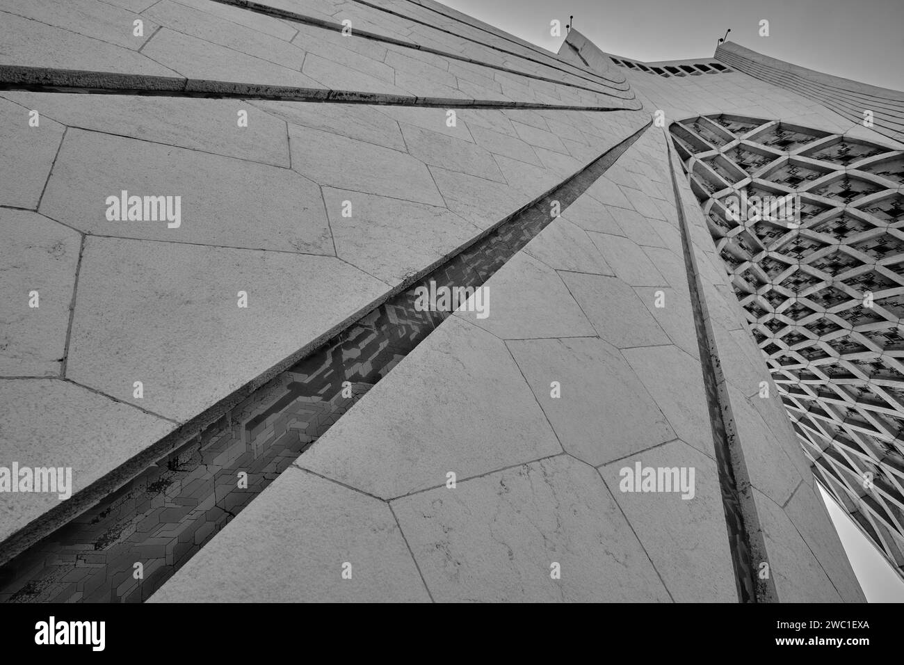 Tehran (Teheran), Iran, 06.25.2023:  The Azadi Tower (Shahyad Tower). Details of Azadi tower and square. Stock Photo
