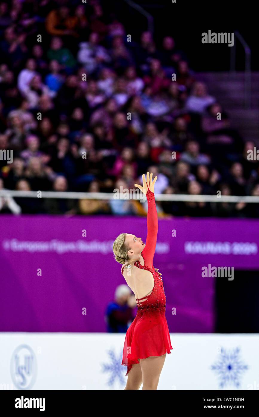 Emmi PELTONEN (FIN), during Women Free Skating, at the ISU European