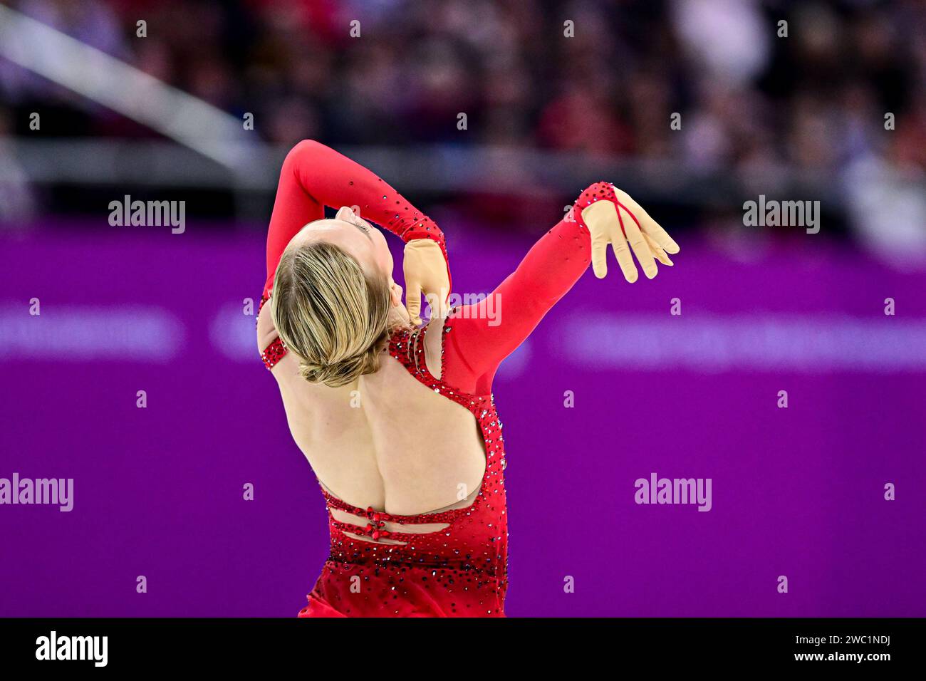 Emmi PELTONEN (FIN), during Women Free Skating, at the ISU European