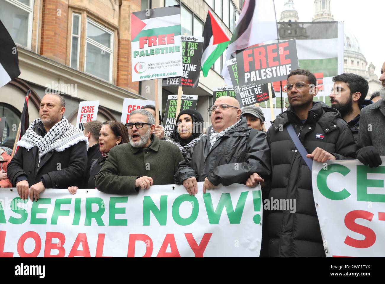 National march for palestine january 2024 hi-res stock photography and