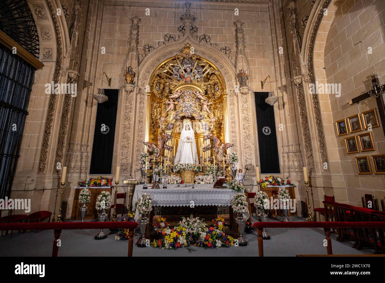 capilla del Santo Cristo de las batallas, Catedral de la Asunción de la Virgen, Salamanca,  comunidad autónoma de Castilla y León, Spain Stock Photo