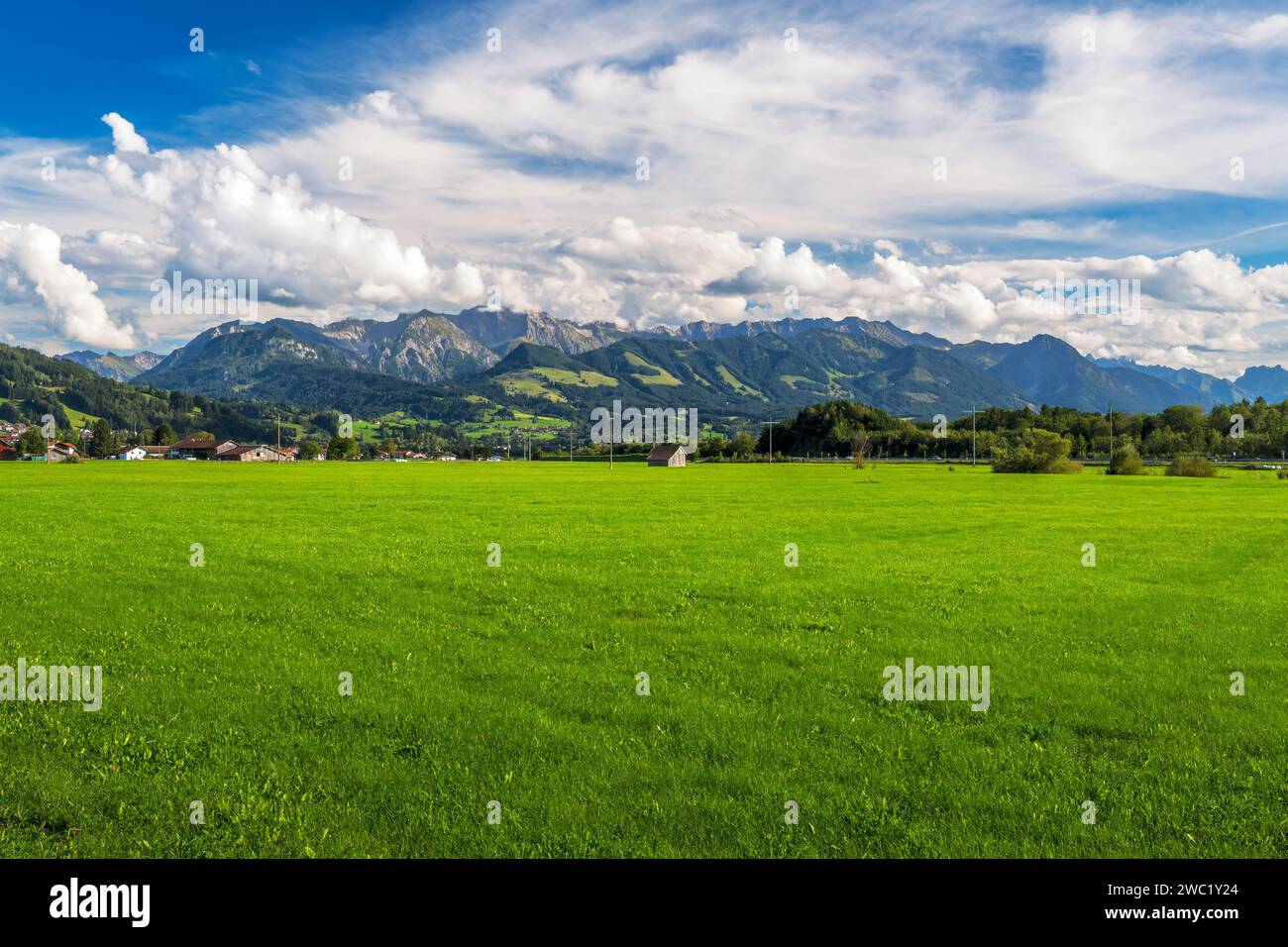 Moutnains in the alps of the Allgäu (Bavaria, Germany) Stock Photo