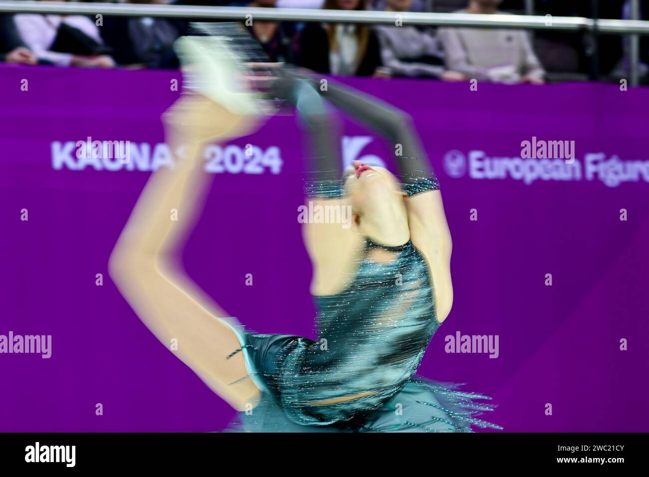Alexandra FEIGIN (BUL), during Women Free Skating, at the ISU European
