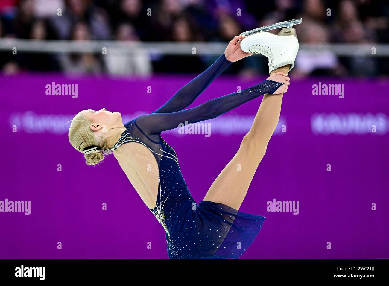 Kimmy REPOND (SUI), during Women Free Skating, at the ISU European