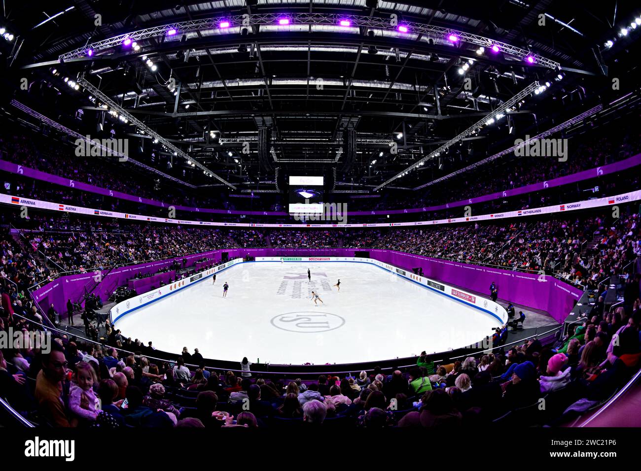 Panoramic View of algiris Arena, during Women Free Skating, at the ISU European Figure Skating