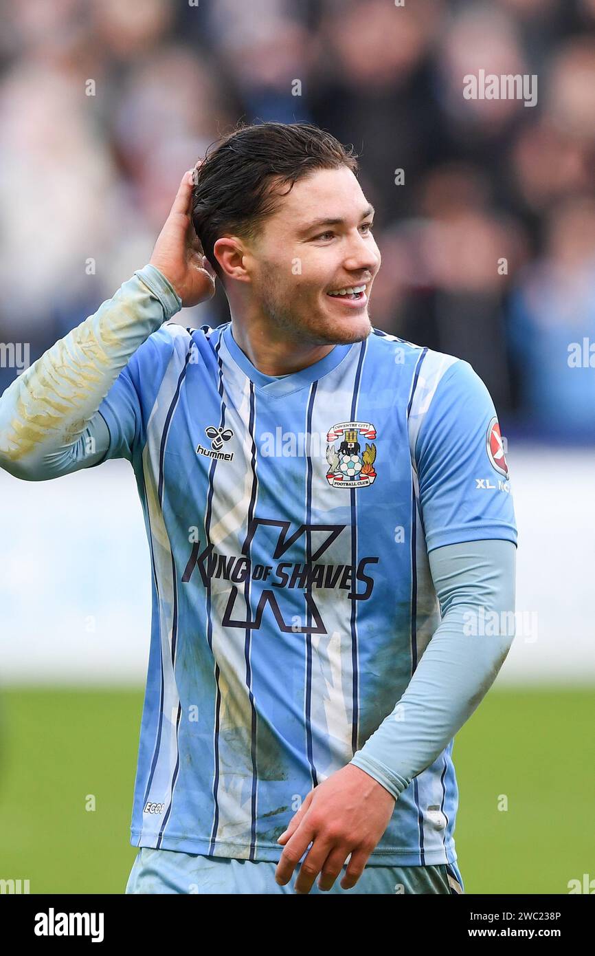 Callum O'Hare of Coventry City celebrates victory during the Sky Bet ...