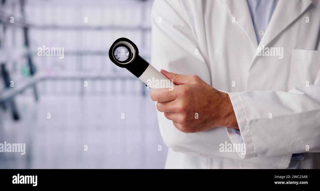 Skin Acne Dermatologist Doctor Before Allergy And Pigment Test Stock